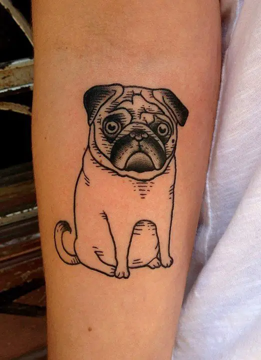 Pug Tattoo Stickers for Sale  Redbubble