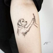 Top 40+ Best Labrador Tattoo Ideas And Designs | The Paws