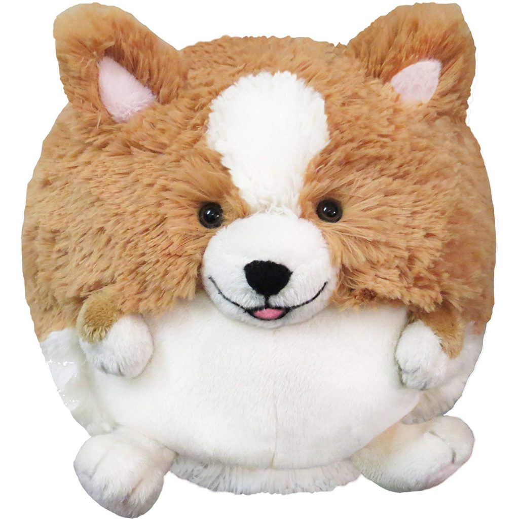 large stuffed corgi