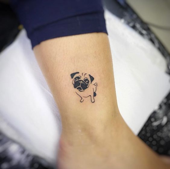 Buy Pug Temporary Fake Tattoo Sticker set of 2 Online in India  Etsy