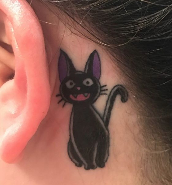 18 Best Cat Tattoos Behind Ear Page 4 of 5 The Paws