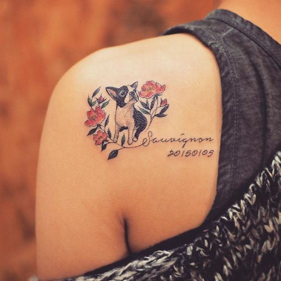 100 Beautiful Pet Tattoos Celebrating The Furry Friends In Our Lives   Bored Panda