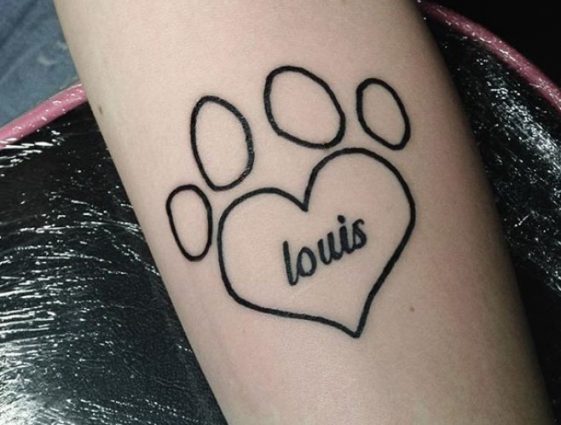 20 Best Dog Name Tattoo Designs | The Paws