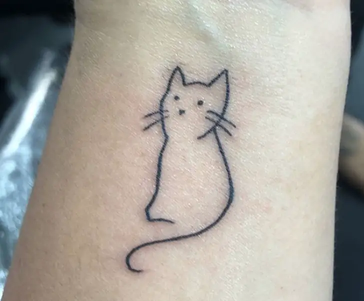 25 Best Small Cat Tattoo Designs – Page 2 – The Paws