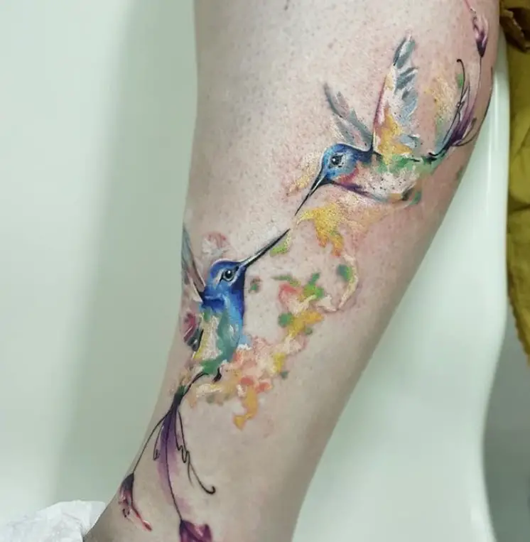 28 Best Watercolor Hummingbird Tattoo Designs Page 3 The Paws