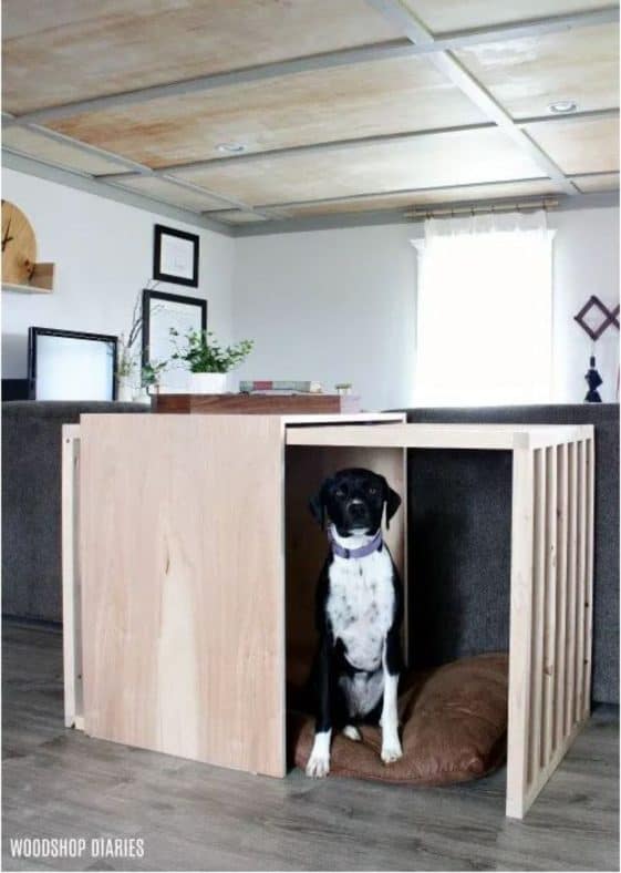 50 DIY Dog Crates That Are Decorative and Comfortable - The Paws